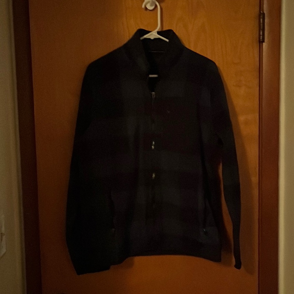 Plaid zip up